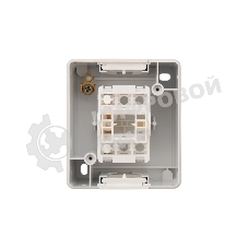 Выключатель одноклавишный Kranz INDUSTRIAL IP54, о/у, белый