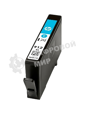 Картридж струйный HP 912 3YL81AE голубой (825стр.) для HP OfficeJet 801x/802x