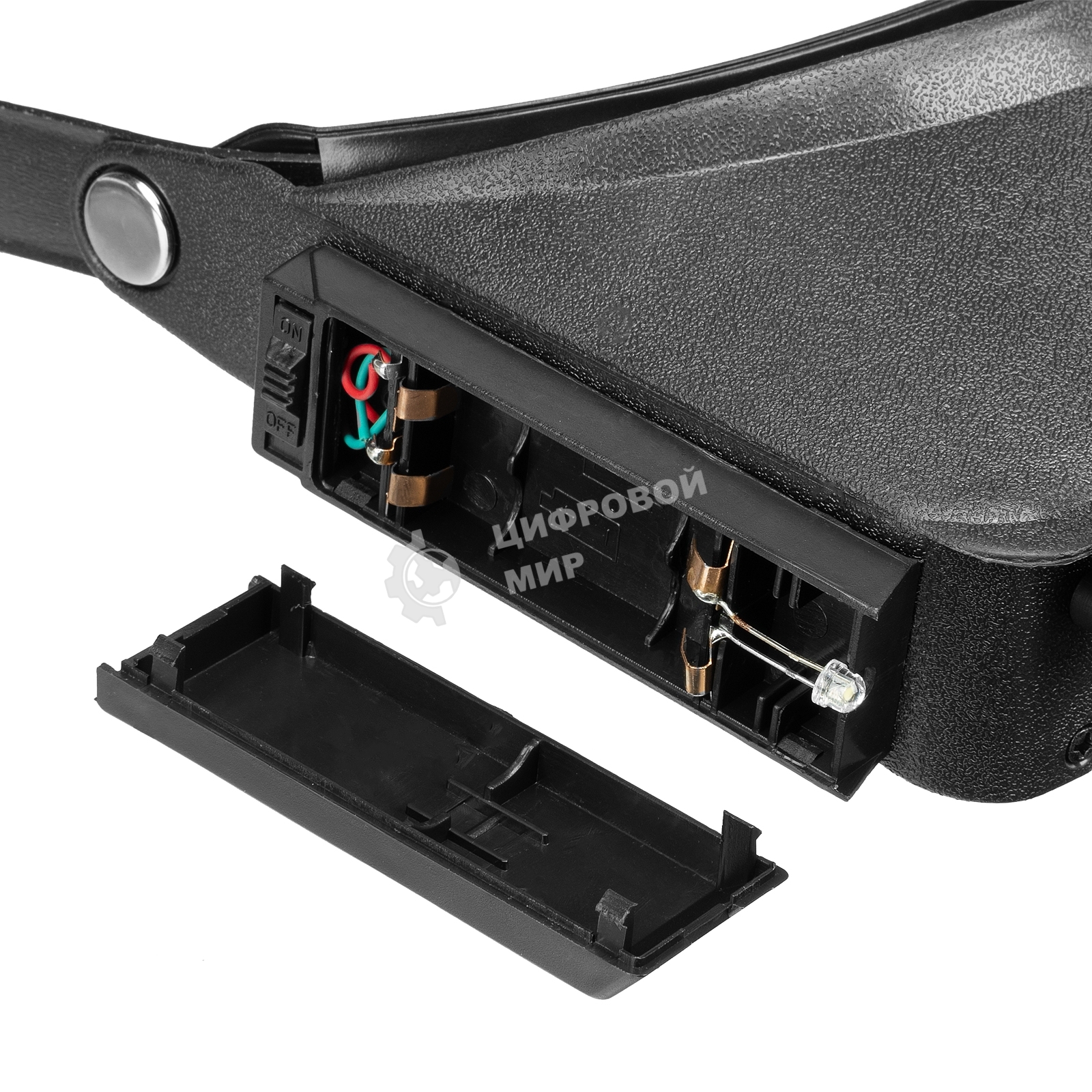 Лупа Sparta с дополнительными линзами, с подсветкой, для закрепления на голове