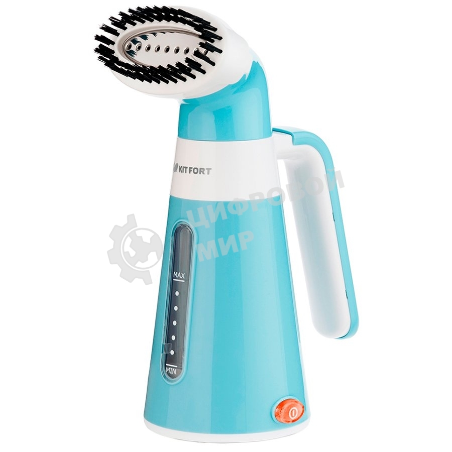 Отпариватель Kitfort КТ-928-3 бирюзовый/белый, 600 Вт, 15 г/мин, 0.1 л