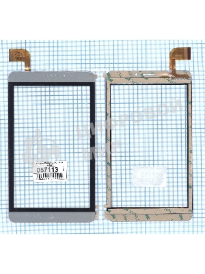 Сенсорное стекло (тачскрин) RP-468A-7.0 FPC-755-A1, серое