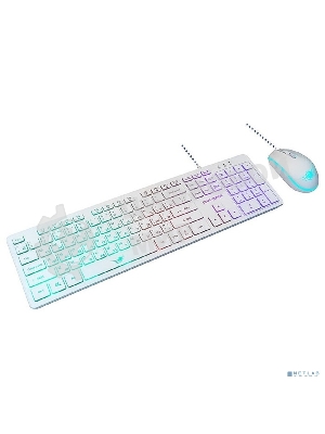 Комплект клавиатура+мышь Dialog KMGK-1707U проводной, USB, 1600 DPI, белый