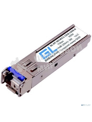 Сетевое оборудование GIGALINK GL-OT-SG14LC1-1550-1310-D Модуль SFP, WDM, 1Гбит/c, одно волокно SM, LC, Tx:1550/Rx:1310 нм, DDM, 14 дБ (до 20 км)
