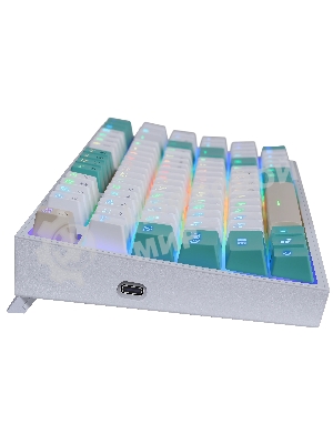 Клавиатура беспроводная Defender REDRAGON VEIGAR USB, Bluetooth/Радиоканал, бело-голубая