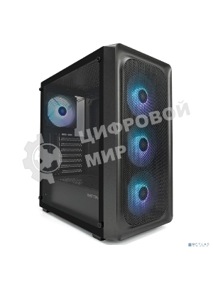 Компьютерный корпус XASTRA A407 4ARGb Black ATX/Mesh/tempered glass/4x120мм ARGb PWM fans/A407-4FC12A
