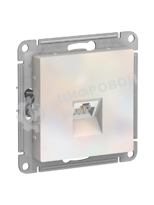 Механизм розетки USB AtlasDesign 5В 1порт х 2.1А 2порта х 1.05А жемчуг SchE ATN000433