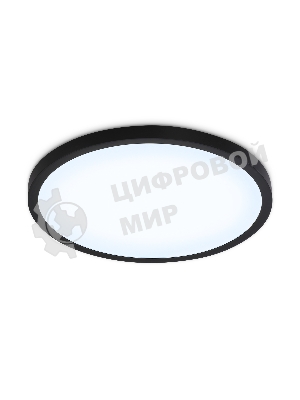 Светильник светодиодный ультратонкий Ambrella light FZ1961 BK черный IP54 40W 5000K D470*15 (Без ПДУ)