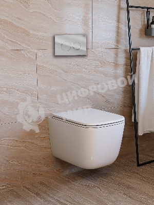 Инсталляция с унитазом комплект BAU PRO 6 в 1: унитаз подвесной безободковый торнадо Bau Dream 51х35, быстросъемное сиденье микролифт, кнопка смыва BAU Dream, хром