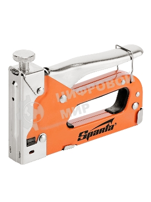 Степлер Sparta мебельный регулируемый со скобами 200 шт тип скобы №53 4-14 мм