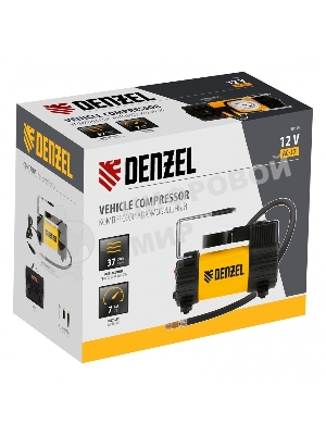 Компрессор автомобильный Denzel AC-37, 12 В, 7 атм 37 л/мин