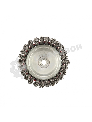 Щетка Matrix для УШМ, 125 мм, М14, Чашка, крученая проволока 0,8 мм