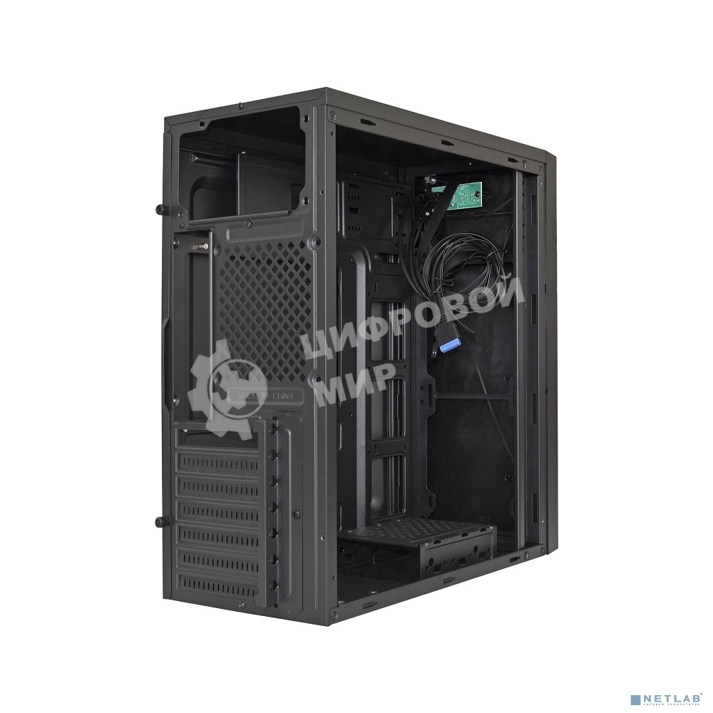 Компьютерный корпус Miditower ExeGate XP-333U Black, ATX, (без БП), 1*USB/2*USB 3.0, Audio