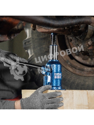 Домкрат гидравлический бутылочный телескопический Stels 8 т, подъем 180-410 мм