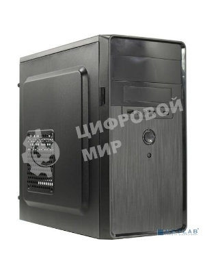 Компьютерный корпус Minitower ExeGate EX286424RUS BA-309-350W-8 (mATX, БП AA350 с вент. 8см, 2хUSB, HD аудио, черный)