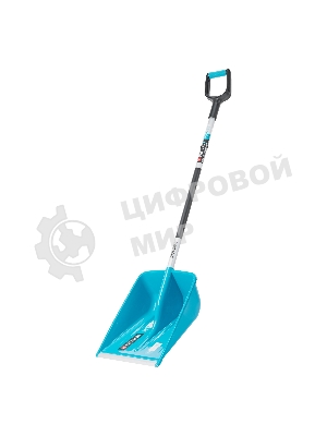 Лопата для уборки снега Palisad LUXE полипропилен, 365х460х1500мм, алюминиевый черенок, ПВХ накладка