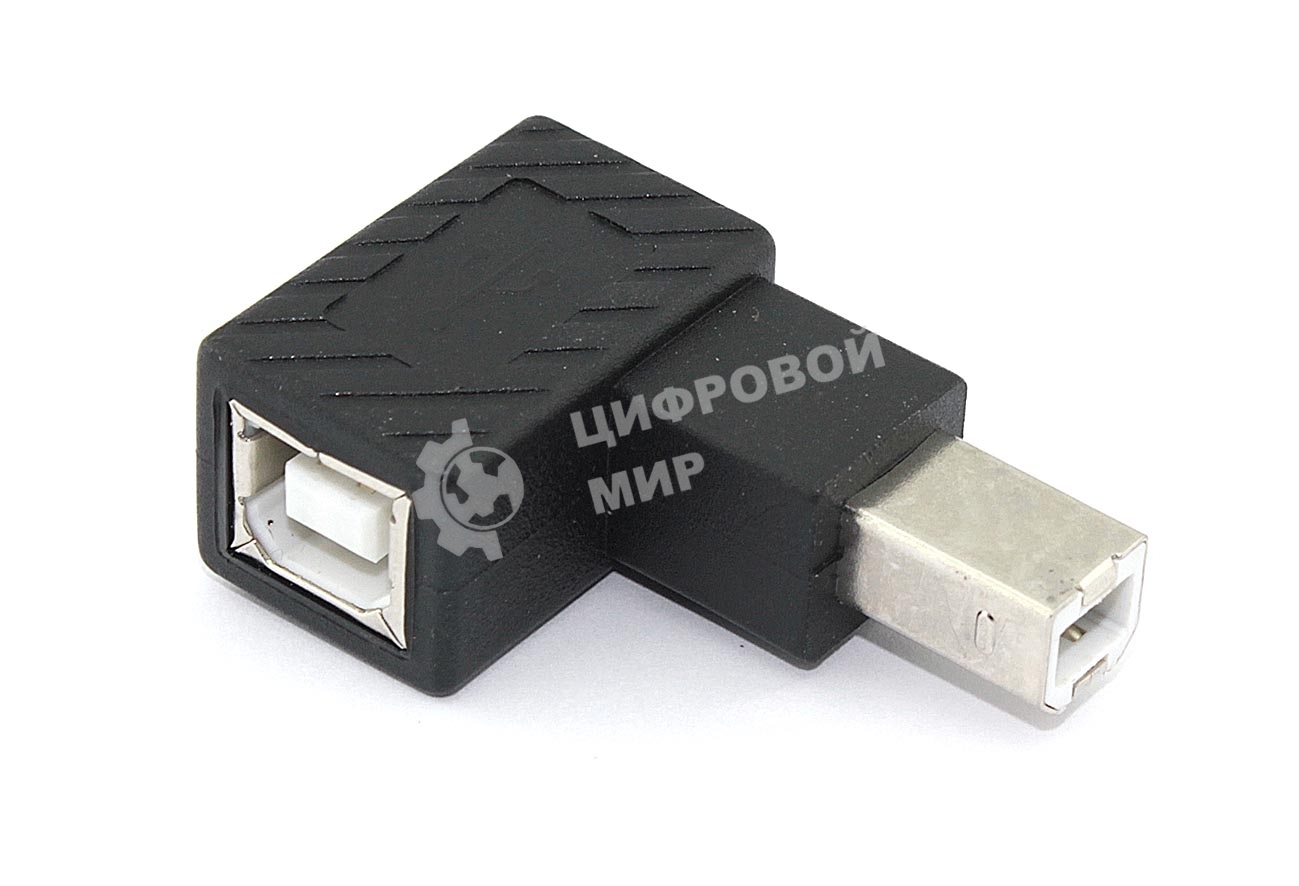 Угловой удлинитель USB Type B с поворотом вниз