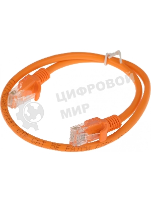 Патч-корд UTP Cablexpert PP12-0.5M/O cat.5e, 0.5м, литой, многожильный, оранжевый