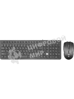 Комплект клавиатура+мышь Defender Columbia C-775 беспроводной, USB, 1600 DPI, чёрный