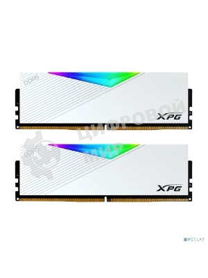Оперативная память XPG Lancer, DDR5, 64GB (2x32GB), 6000MHz, CL30, DIMM, с радиаторами, RGB, белый
