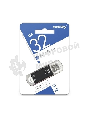 Флешка USB Smartbuy V-Cut silver (SB32GBVC-S), 16Gb, USB 2.0, R/W 25/15, серебристый