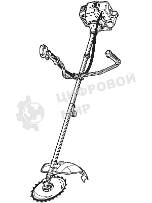 Бензокоса ЗУБР КРБ-2500-Р, 2.5 кВт / 3.3 л.с., 52 см3, разборная штанга