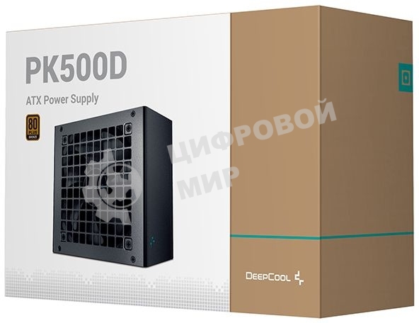 Блок питания Deepcool/GamerStorm PK500D, 500Вт, 80 PLUS Bronze, 120мм, черный