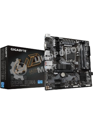 Материнская плата Gigabyte B760M DS3H DDR4, LGA 1700, Intel B760, 4xDDR4, 4xSATA, 2xM.2, 1xPCIe 4.0 x16, 2xPCIe x1, 1xHDMI, 1xDP, 1xVGA, 1x 2.5Gb LAN, 3xUSB-A 3.2 Gen 1, 1xUSB-C 3.2 Gen 2, 2xUSB-A 2.0, 3x3.5 мм, 7.1, mATX