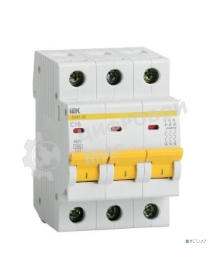 Выключатель автоматический модульный 3п C 25А 4.5кА ВА47-29 IEK MVA20-3-025-C