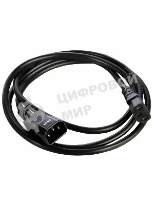 Шнур питания NTSS NTSS-PC13141 C13-С14 проводник.:3x0.75мм2 1м 220В 10А черный