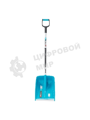 Лопата для уборки снега Palisad LUXE полипропилен, 365х460х1500мм, алюминиевый черенок, ПВХ накладка