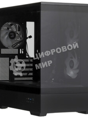 Компьютерный корпус ZALMAN P30 V2, MATX, черный, WINDOW, 2x3.5