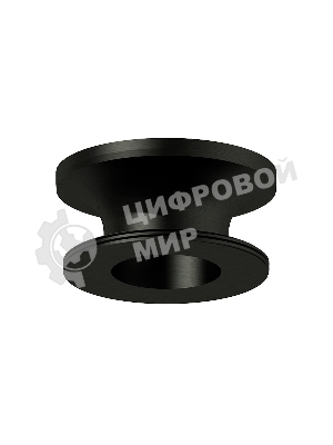 Насадка для корпуса светильника N7926 PBK черный полированный D70*H28mm Out25mm