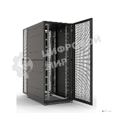 Шкаф серверный напольный ЦМО ШТК-С Проф, 48U, 2215х800х1130 мм (ВхШхГ), дверь: перфорация, боковая панель: сплошная, 2 части, сварной, цвет: черный