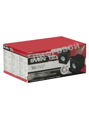 Акустическая система SVEN 315 2.0 черный 5Вт