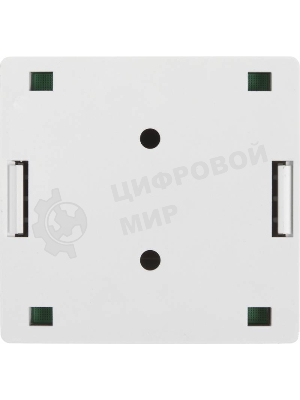 Розетка TWT (TWT-SM2-4545-WH) настенная 2 порта RJ-45 категории 5е. UTP. белая