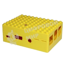 Корпус RA185 yellow для микрокомпьютера Raspberry Pi 3. RA185 Корпус ACD Yellow ABS Plastic Building Block case for Raspberry Pi 3
