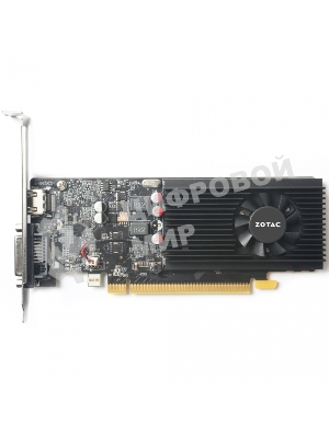 Видеокарта Zotac GT 1030 2Gb GDDR5,64bit, HDCP, HDMI/DVD-D, ZT-P10300A-10L, RTL