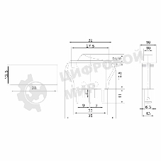 Выключатель клавишный Rexant 250V 15А (3с) ON-OFF зеленый с подсветкой