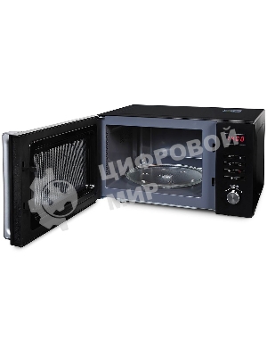 Микроволновая печь Hyundai HYM-M2062 черный, 23 л, 800 Вт, переключатели - кнопки, поворотный механизм