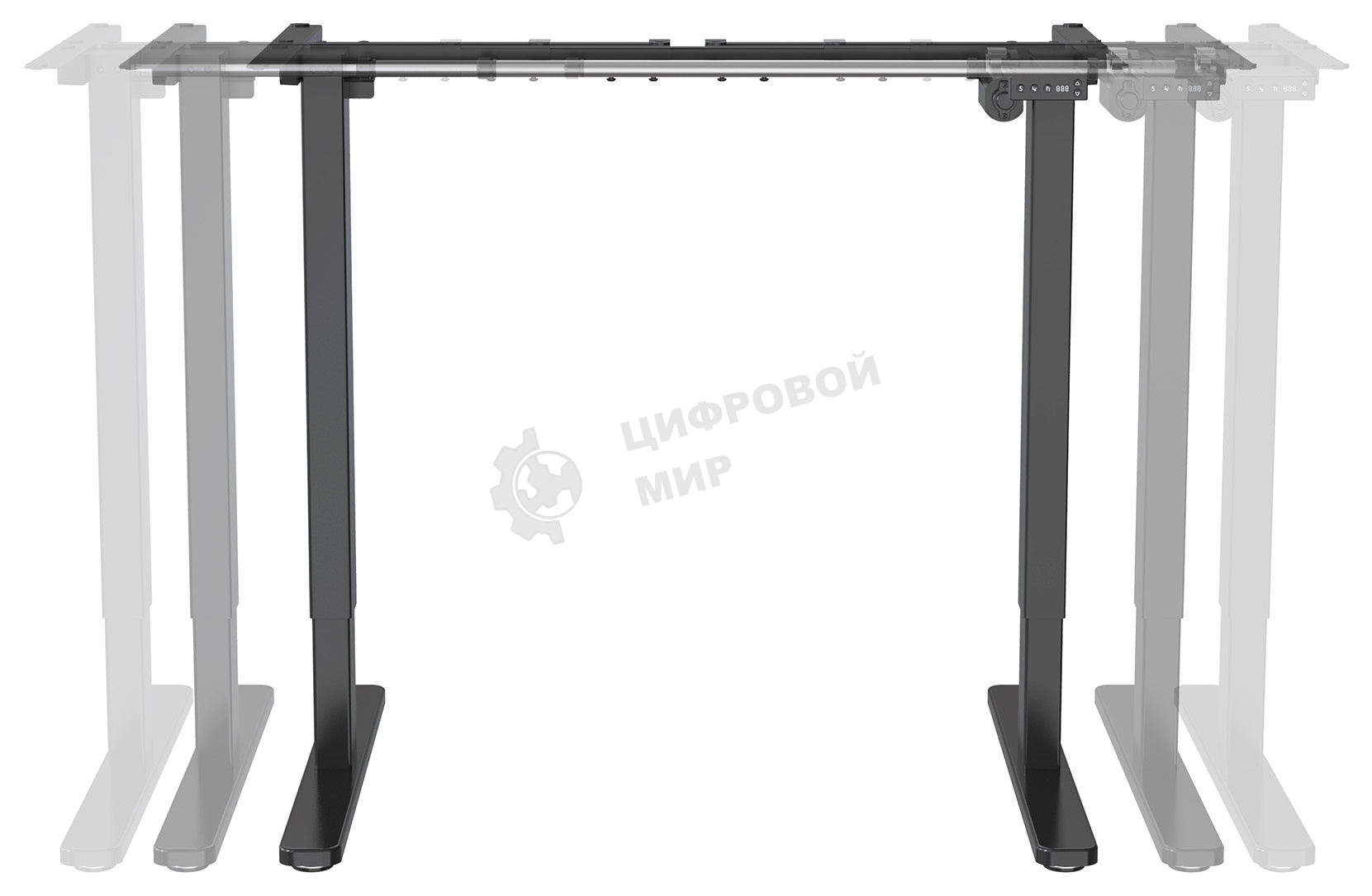 Подстолье Cactus CS-EDF-BK каркас черный