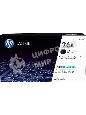 Тонер Картридж HP 26A CF226A черный для HP LJ Pro M402/M426 (3100 стр.)