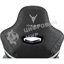 Кресло игровое Knight Thunder 5X черный эко.кожа крестов. металл