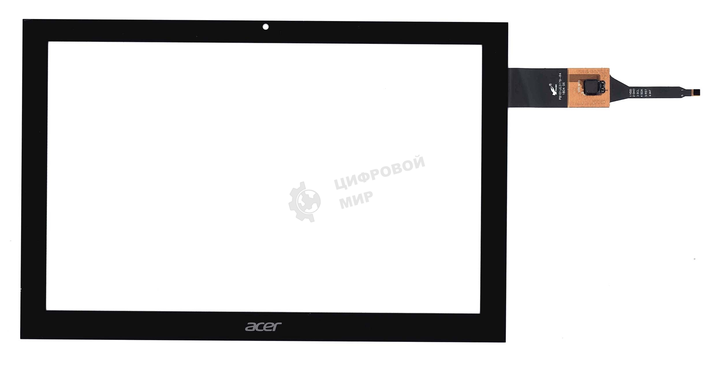 Сенсорное стекло (тачскрин) для Acer Iconia One 10 B3-A40 FHD, черное