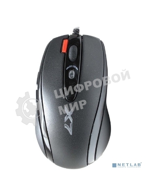 Мышь проводная A4Tech X-718BK черный, 3000 dpi, USB, кнопки - 7