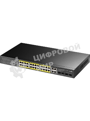Коммутатор Cudy GS2028PS4-400W, 24×1 Гбит/с, 4×1 Гбит/с Combo (RJ-45/SFP)