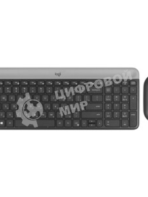 Комплект клавиатура+мышь Logitech MK470 беспроводной, USB, 1000 DPI, чёрный