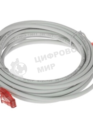 Патч-корд Hyperline U/­UTP, Cat.5e, LSZH, 5 м, серый 