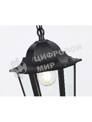 Светильник Ambrella light ST2029 BK/CL черный/прозрачный IP54 E27 max 40W D150*780