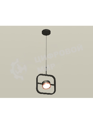 Светильник Ambrella light XB9119104 SBK/PPG черный песок/золото розовое полированное GX53 (C9119, N8126)