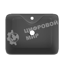 Комплект: тумба Bau Dream Blackwood графит 60, 1 ящик, раковина BAU Cerama 48х37, темно-серая